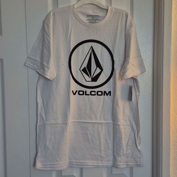 💲2️⃣0️⃣ Bundled ✔️Volcom Logo White SS Circle Tee SZ Large - Picture 7 of 10